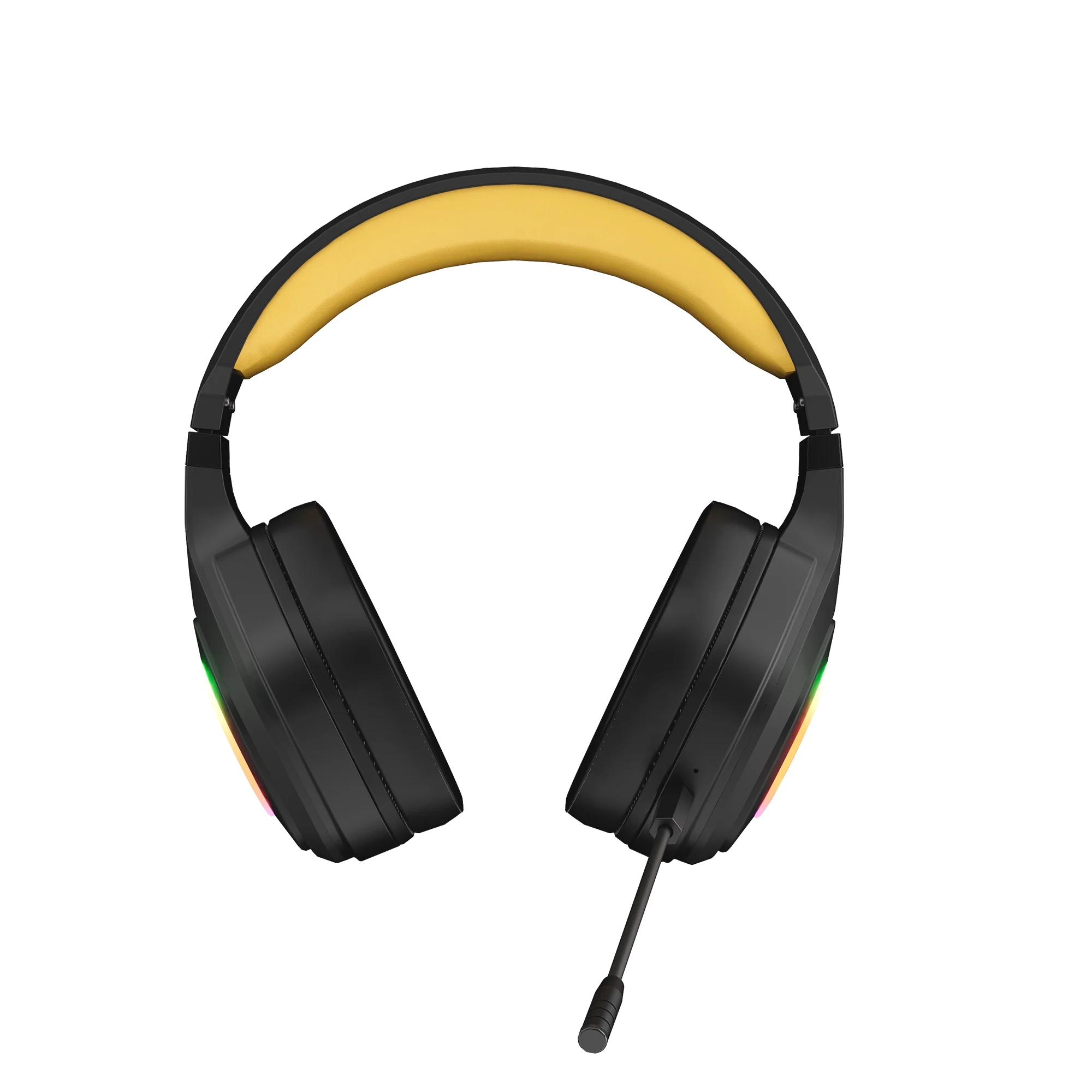 фото Наушники с микрофоном Marvo Pulz 80W Black/Yellow (HG9084W) 2