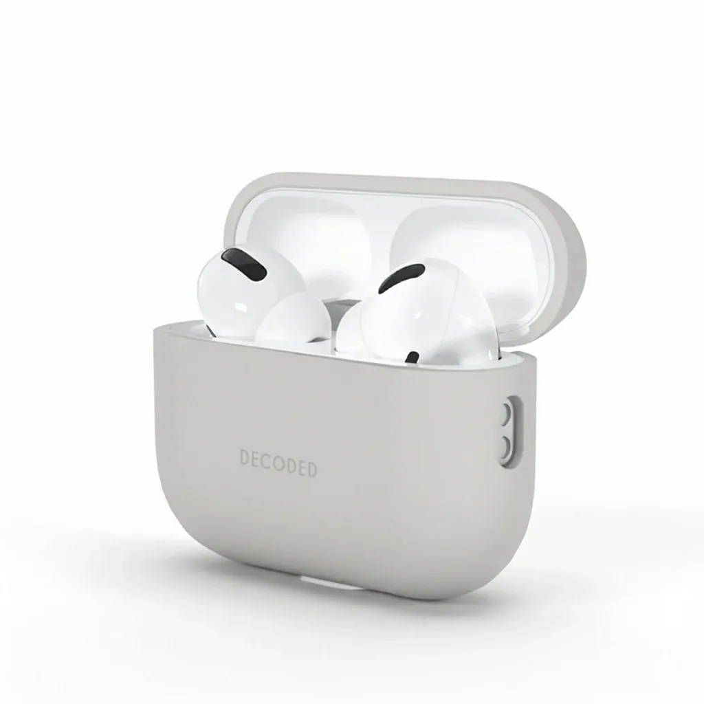 Etui na słuchawki Decoded Silicone Aircase do AirPods Pro 3 Grey