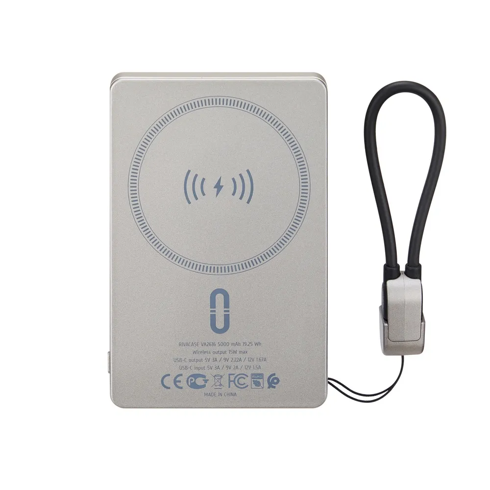 фото Внешний аккумулятор (пауэрбанк) Rivacase VA2616 5000mAh 20W Grey 1