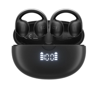 Słuchawki bezprzewodowe Blackview AirBuds 13 Konstrukcja klipsa Przewodnictwo powietrzne Bluetooth 5.4 Czarny