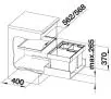 Sortownik odpadów Blanco FLEXON II XL 60/3 + pokrywa systemowa 521473 1x30l 2x8l