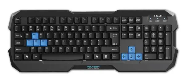 Klawiatura membranowa E-BLUE Polygon Czarny