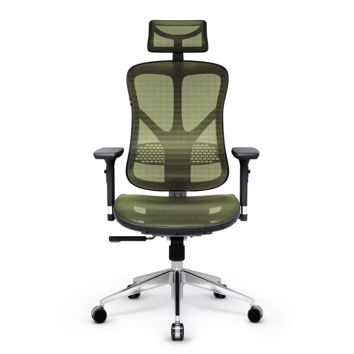 Fotel Diablo Chairs V-Basic Biurowy do 140kg Tkanina Czarno-Zielony