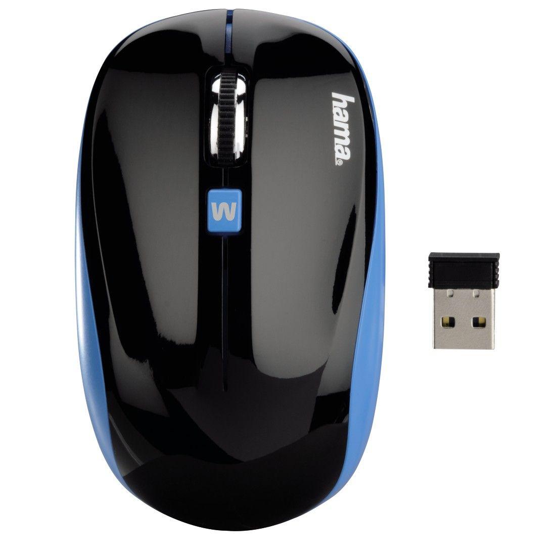 Myszka Hama AM-7600 (czarno-niebieska)