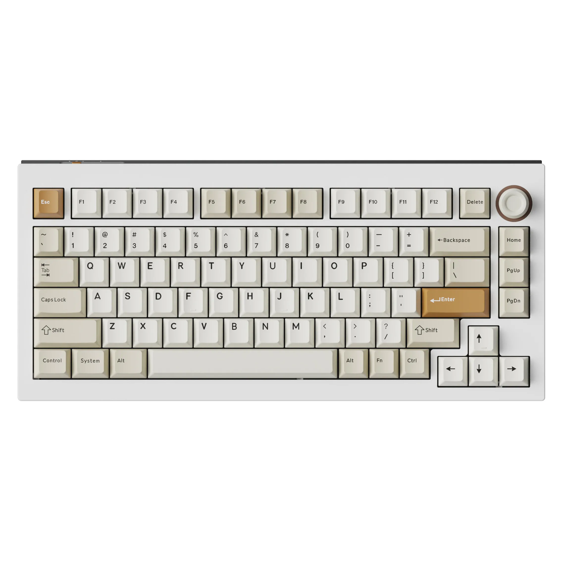 Klawiatura magnetyczna Keychron L5 HE Lemokey Ultra-fast Lime Biało-Kremowy