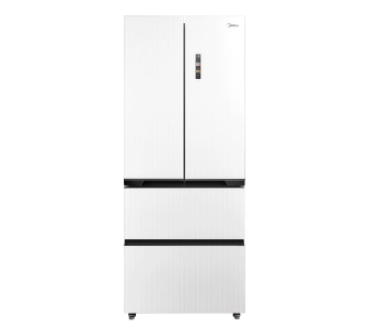 Lodówka Midea MDRF600BIE36 Pełny No Frost 191cm Komora świeżości Zdalne sterowanie Biały szklany