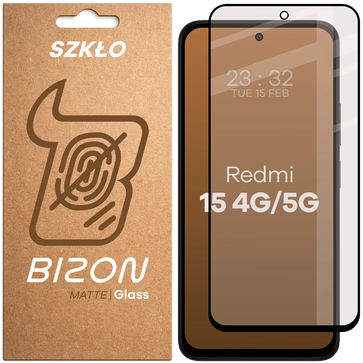 Szkło hartowane Bizon matowe Glass Matte do Xiaomi Redmi 15 4G / 5G