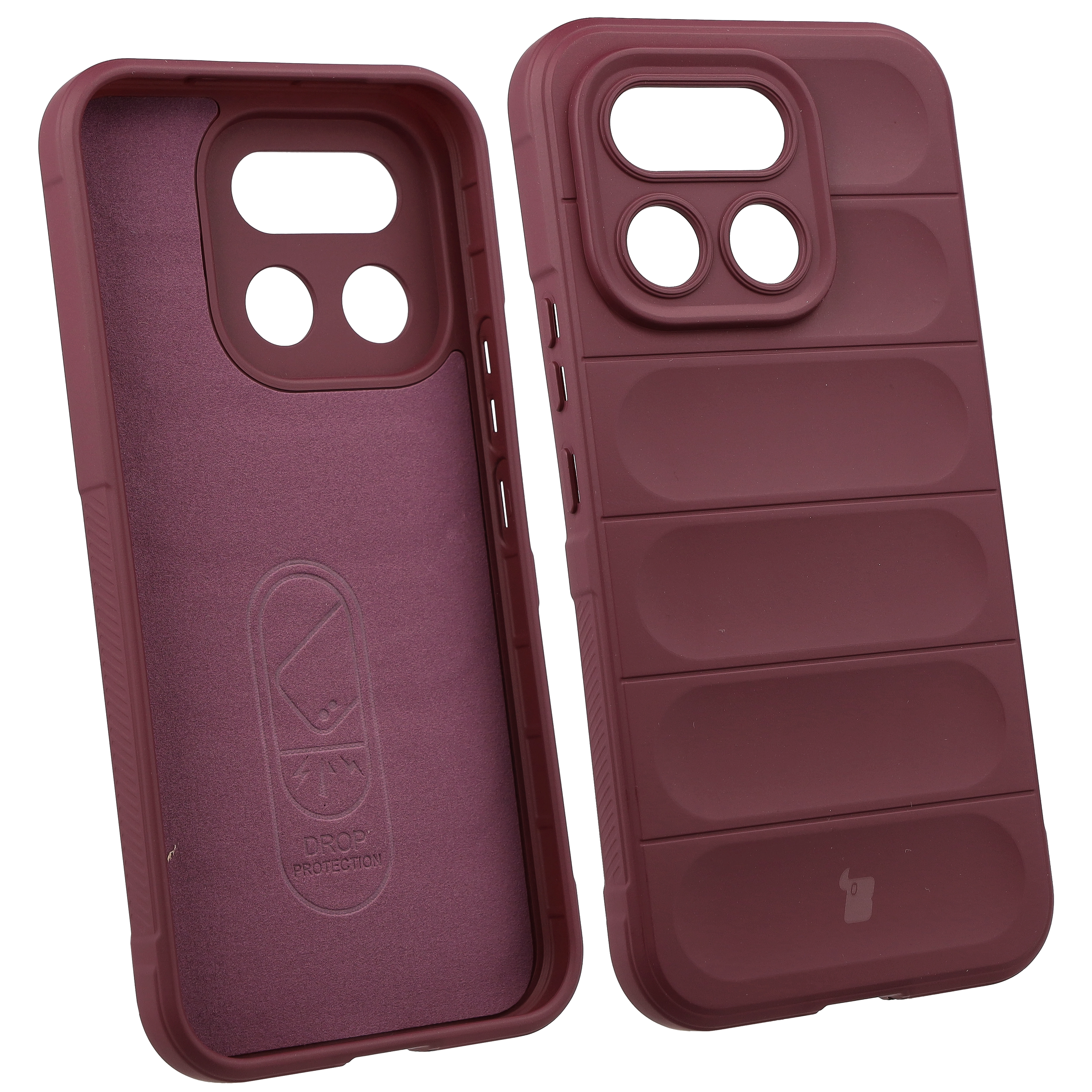 Etui Bizon Case Tur do Realme 16 Pro 5G Ciemnofioletowy