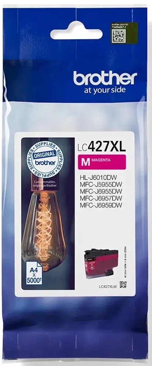 Tusz Brother LC427XLM Purpurowy 47 ml