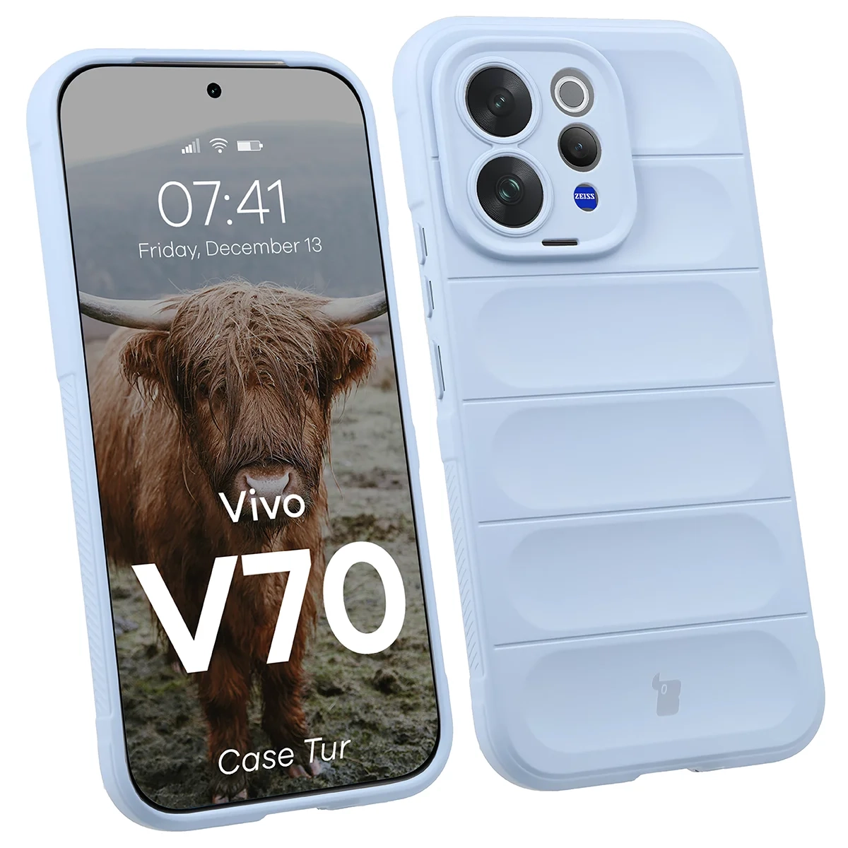 Etui Bizon Case Tur do Vivo V70 5G Jasnoniebieski