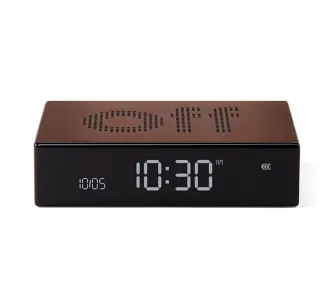 Budzik Lexon Flip Premium Bronze LR152BZ Brązowy