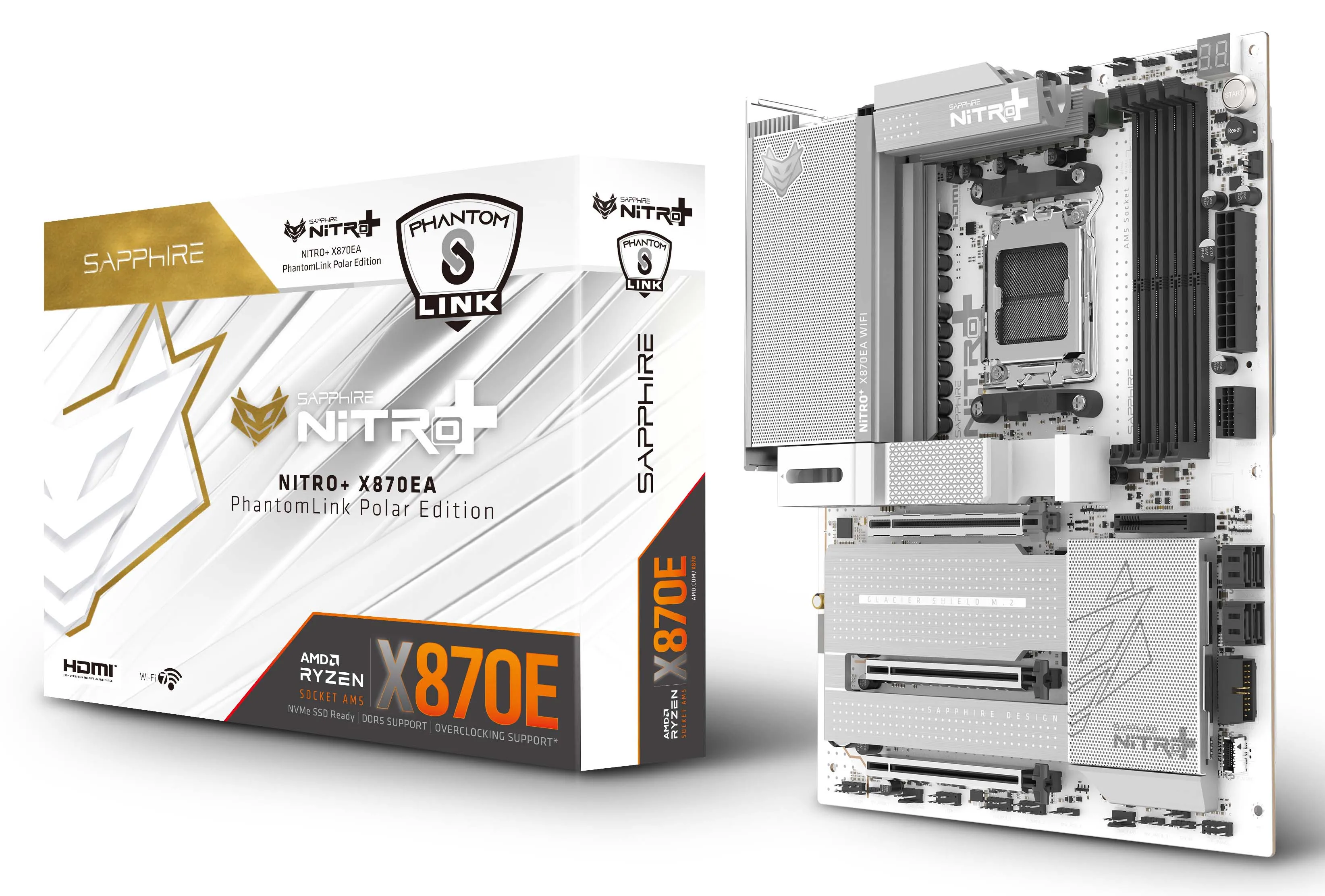 Płyta główna Sapphire NITRO+ X870EA PhantomLink Polar Edition