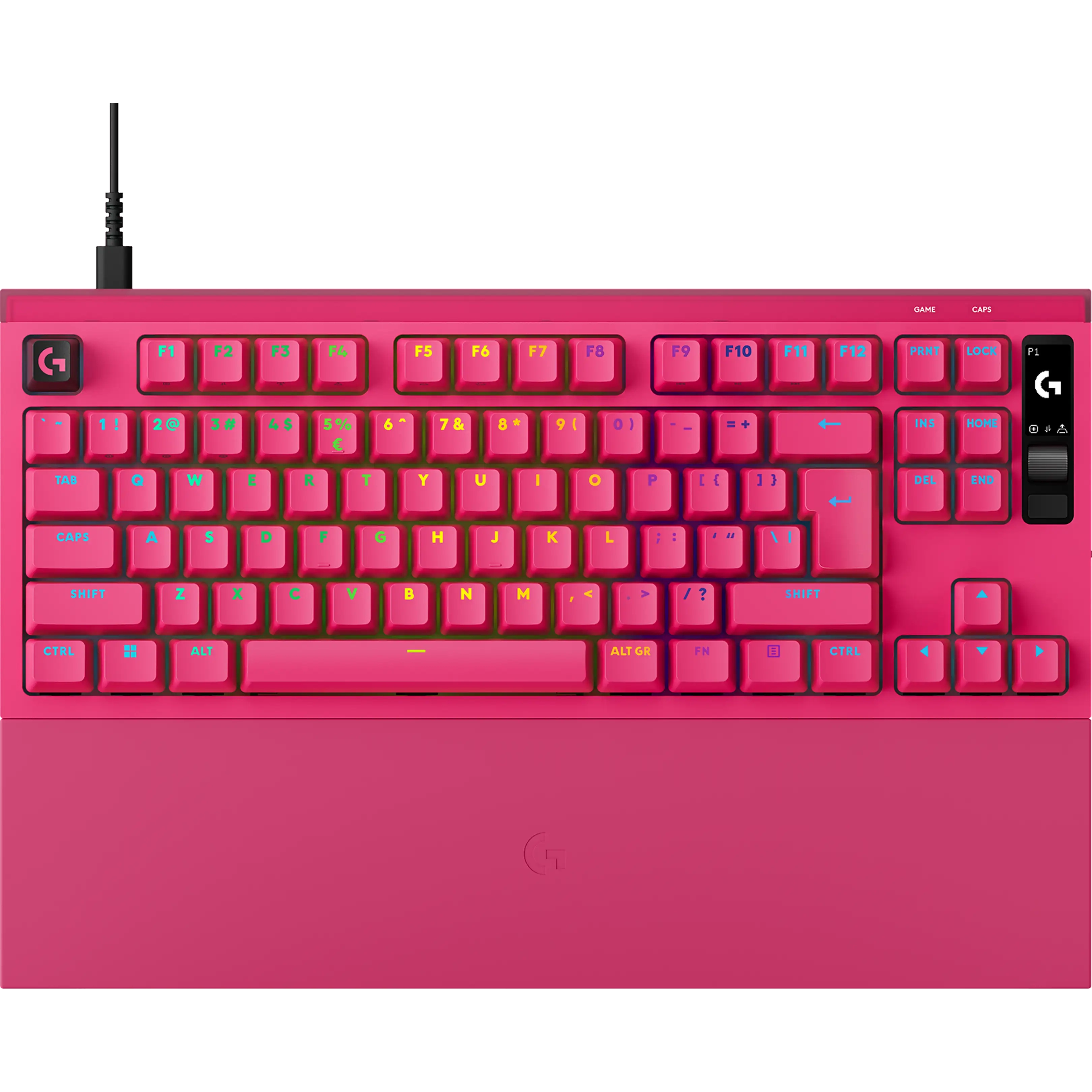 Klawiatura magnetyczna Logitech G Pro X2 TKL Rapid Różowy