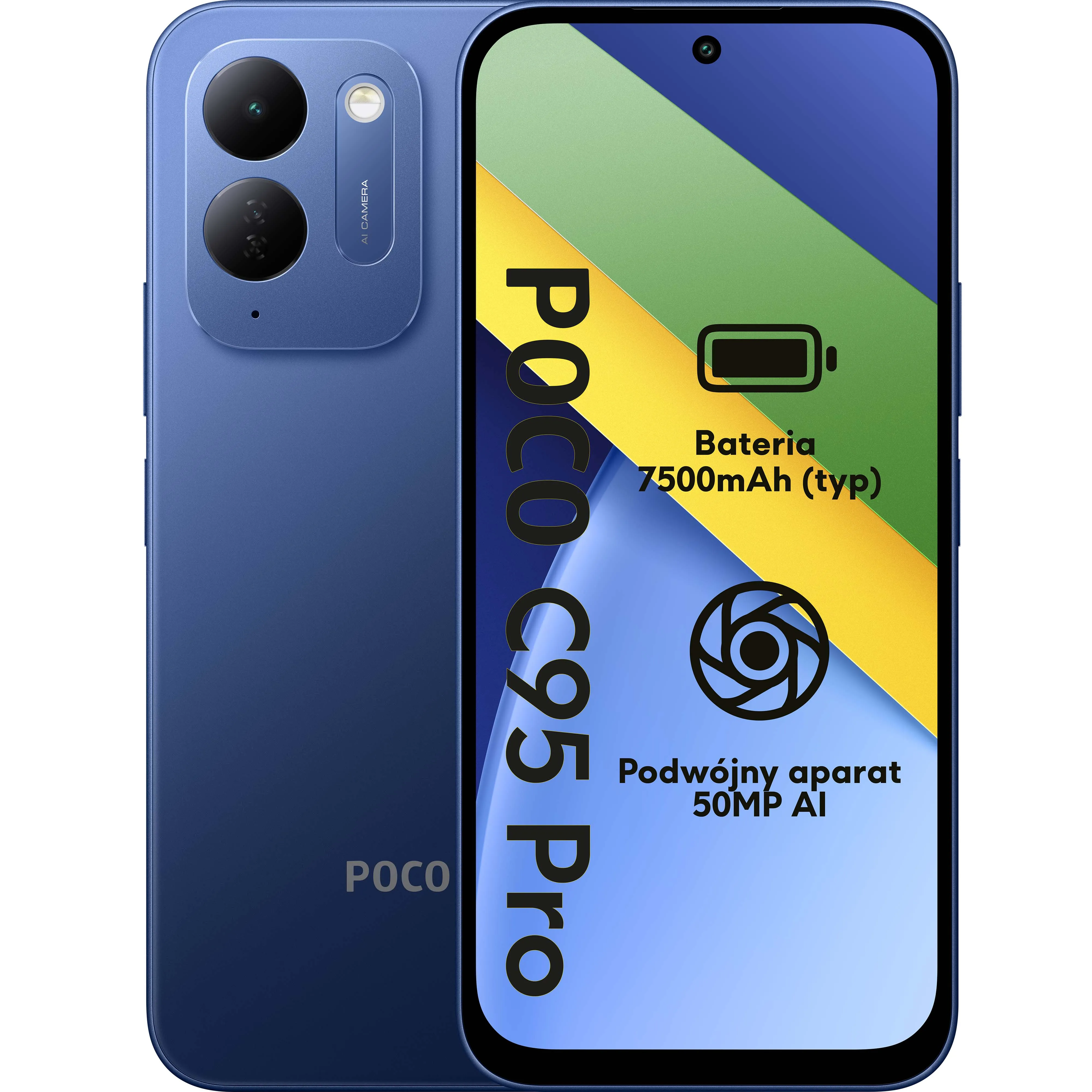 Smartfon POCO C95 Pro 8/256GB Funkcje AI 6,9" 120Hz 50Mpix Niebieski