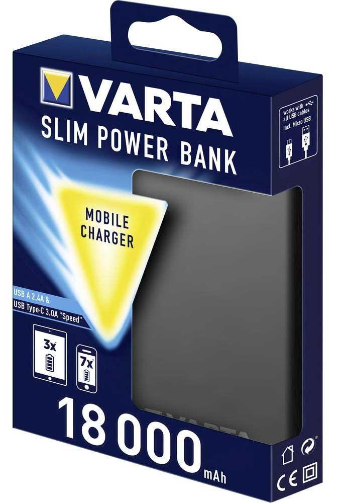 Powerbank VARTA Slim Power Bank 18000 mAh (srebrny)