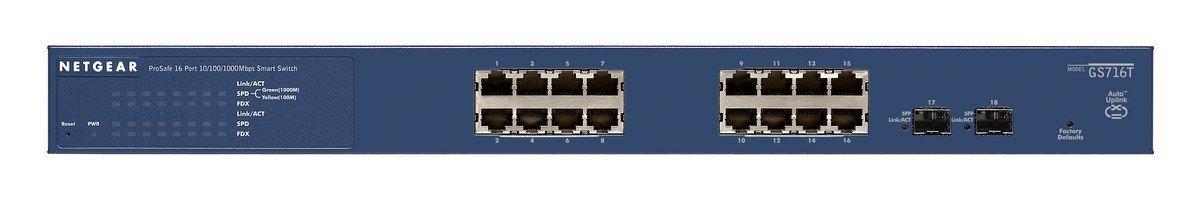 Switch Netgear GS716T-300EUS Niebieski
