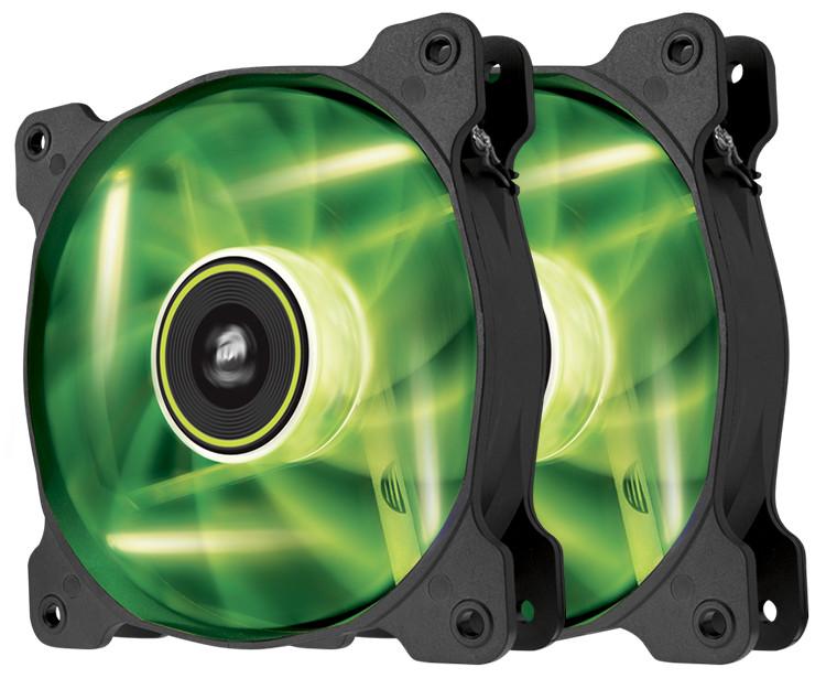 Corsair Air Series SP120 LED Twin Pack (zielony)