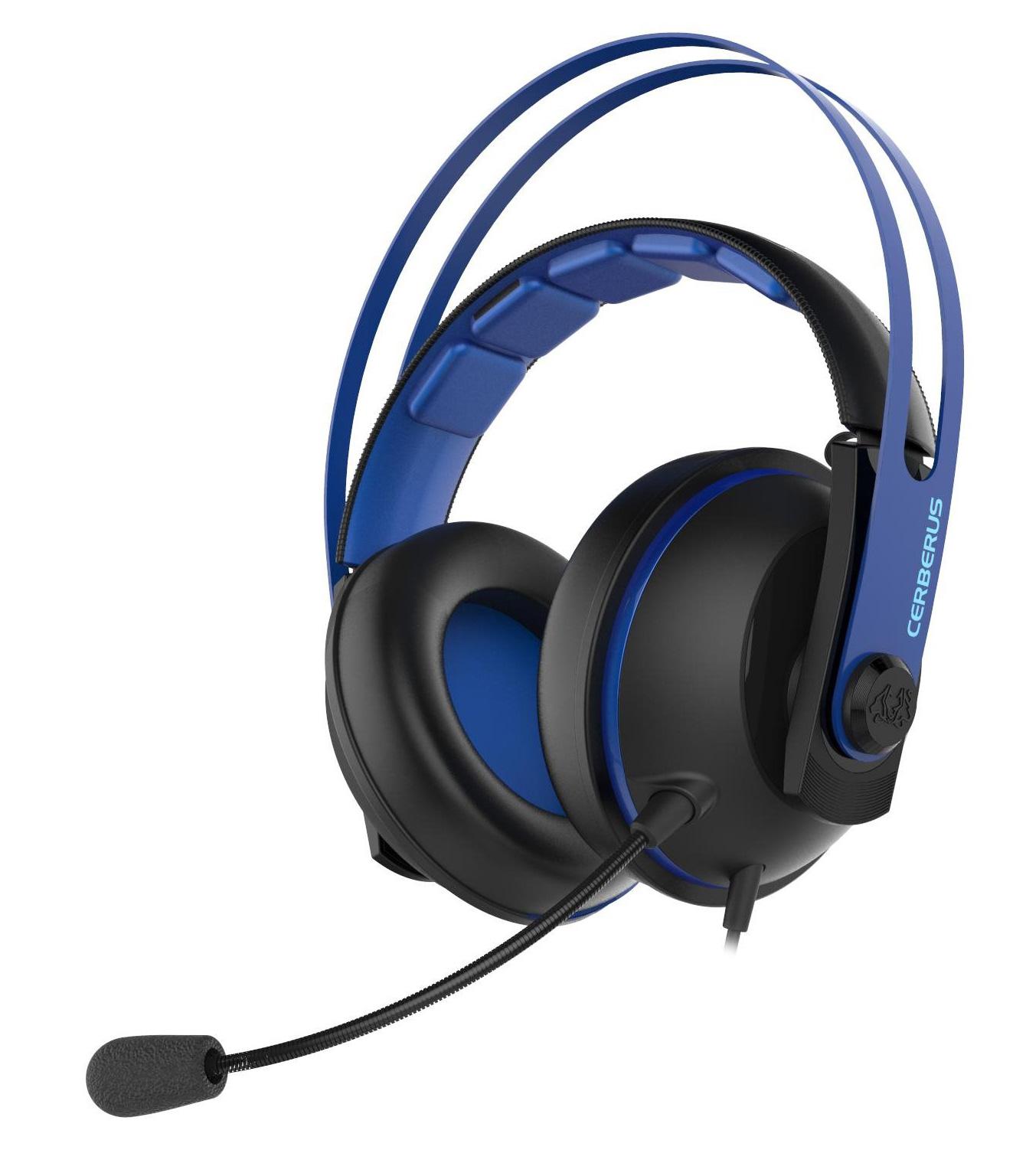 Słuchawki przewodowe z mikrofonem ASUS Cerberus V2 - niebieski