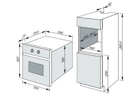 Piekarnik elektryczny Amica EB65212 Fine Srebrno-czarny