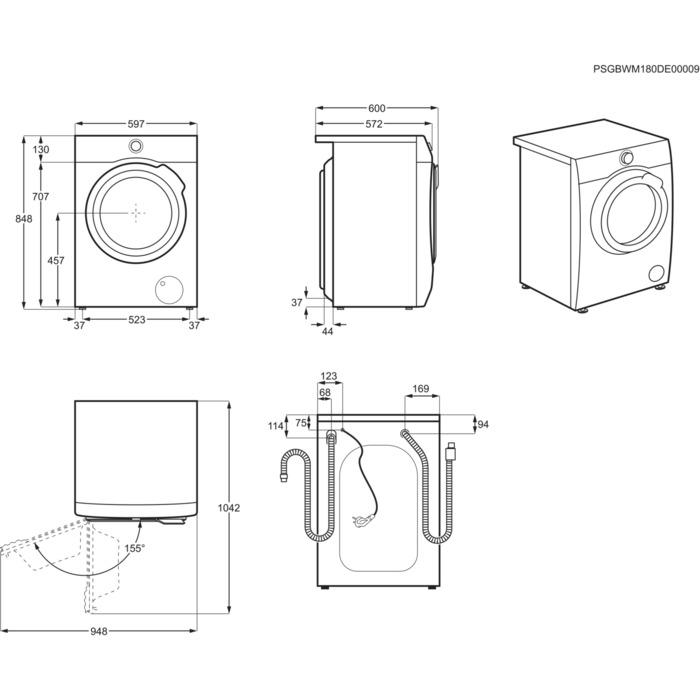 Pralka Electrolux EW7F348SP PerfectCare 700 8kg 1400obr/min