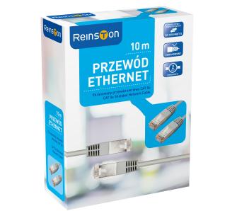 Kabel sieciowy Reinston EKK08 10m Srebrno-szary