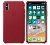 Apple Leather Case iPhone X MQTE2ZM/A (czerwony)