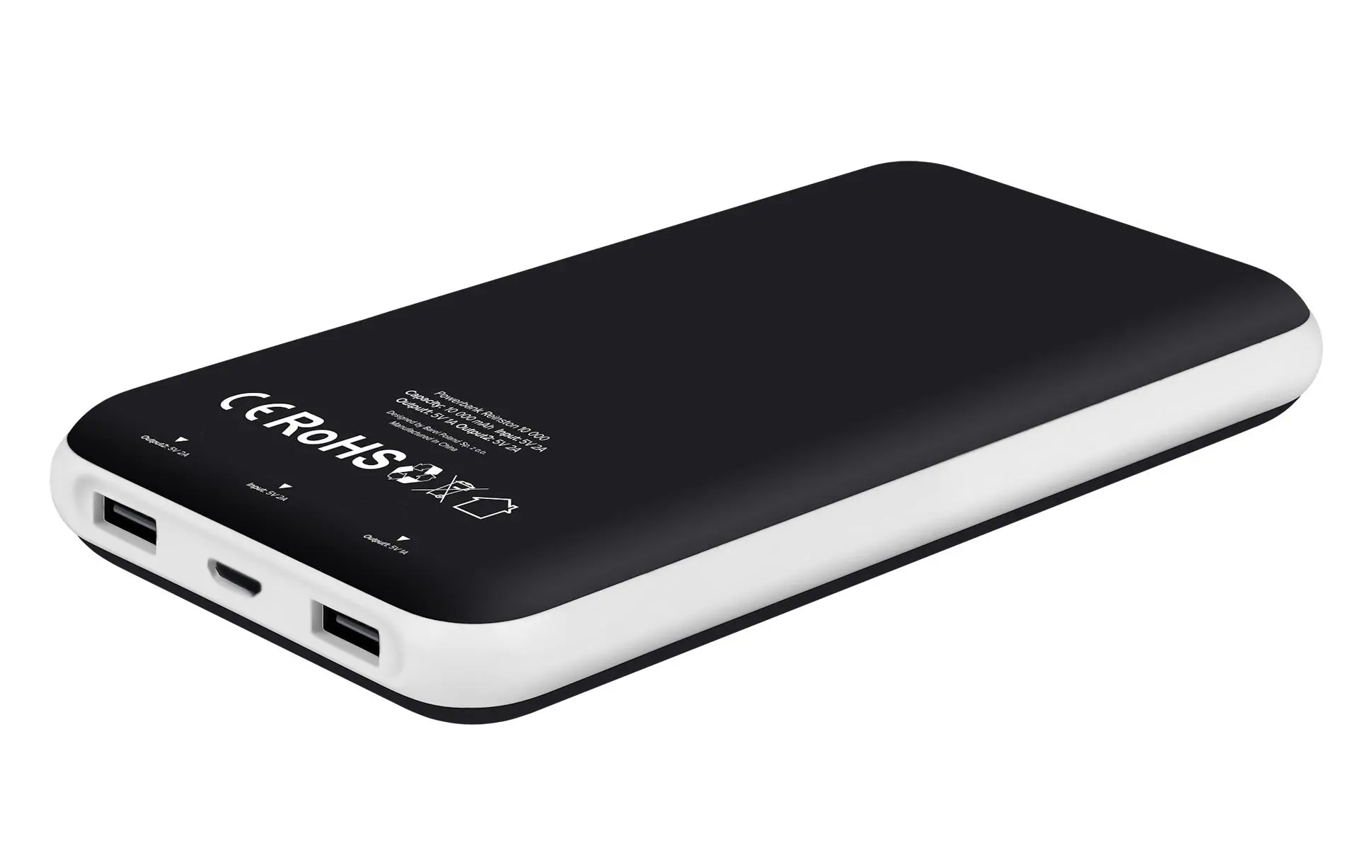 Powerbank Reinston EPB009 10000mAh Czarno-biały