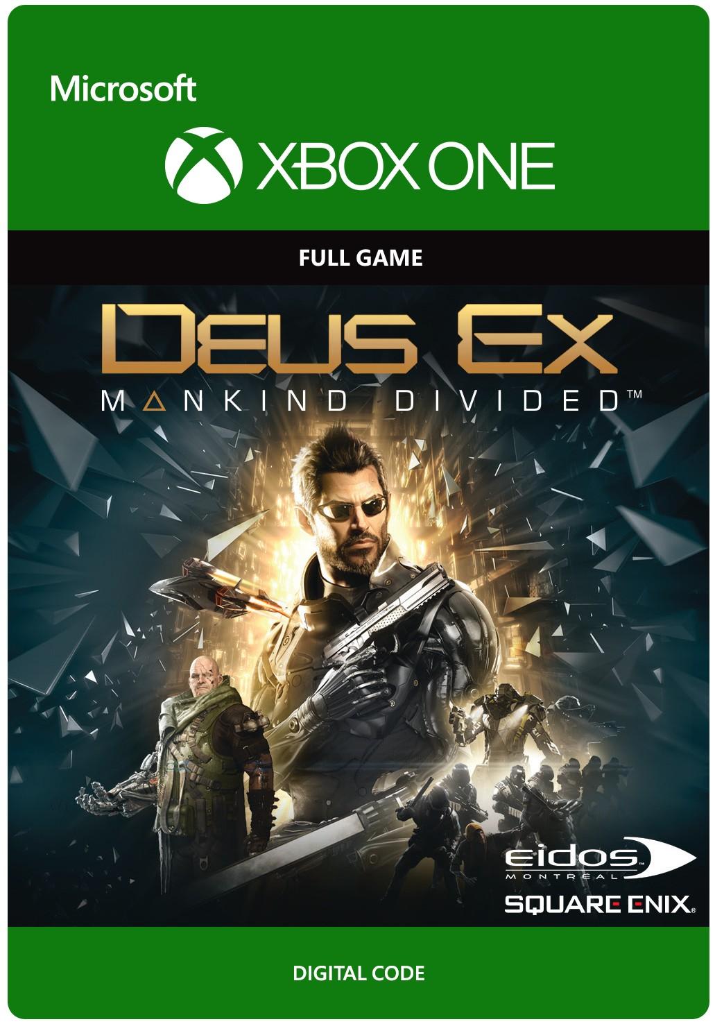 Deus Ex: Rozłam Ludzkości [kod aktywacyjny] - Gra na Xbox One (Kompatybilna z Xbox Series X/S)