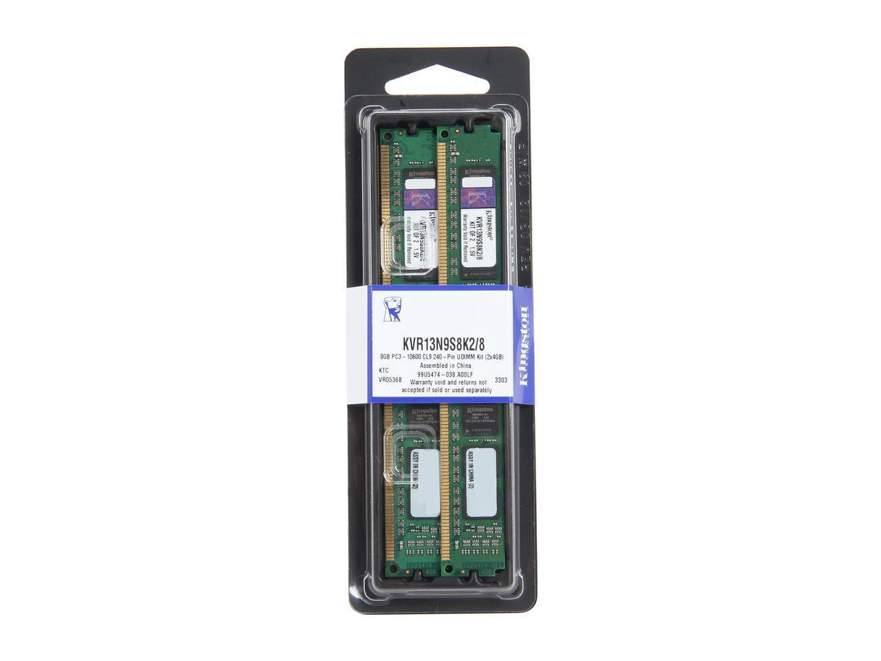 Pamięć RAM Kingston DDR3 8GB (2 x 4GB) 1333 CL9