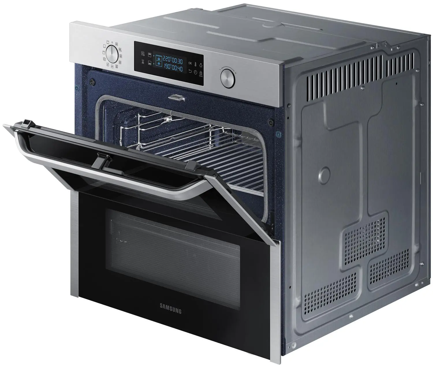 Piekarnik elektryczny Samsung Dual Cook Flex NV75N5641RS Termoobieg Srebrny