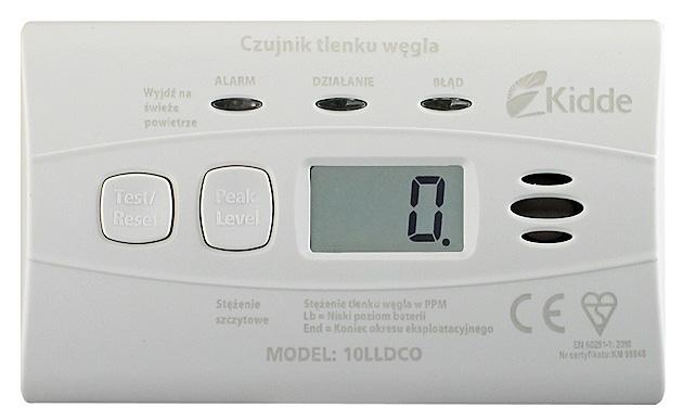 Czujnik czadu Kidde 10LLDCO