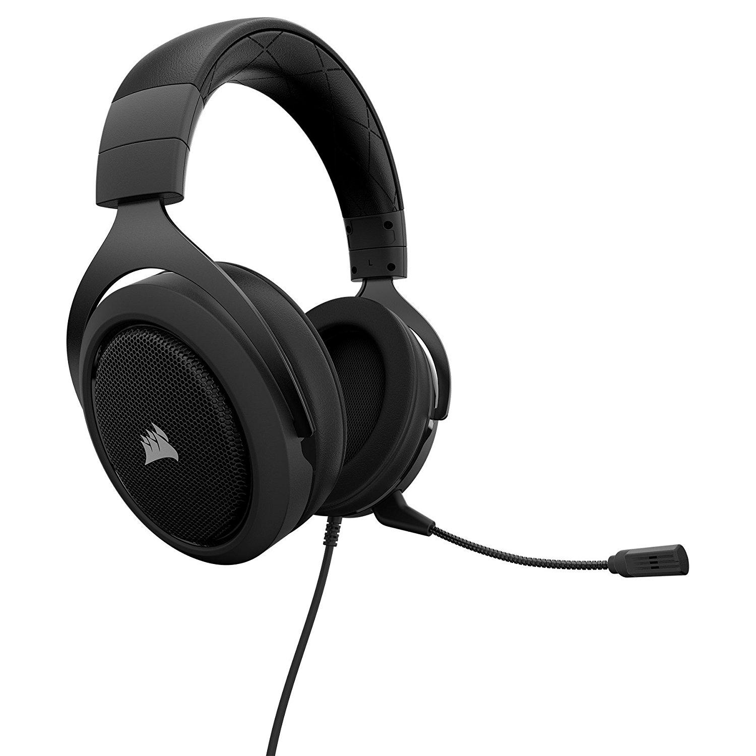 Słuchawki przewodowe z mikrofonem Corsair HS60 Surround Gaming Headset CA-9011173-EU - carbon
