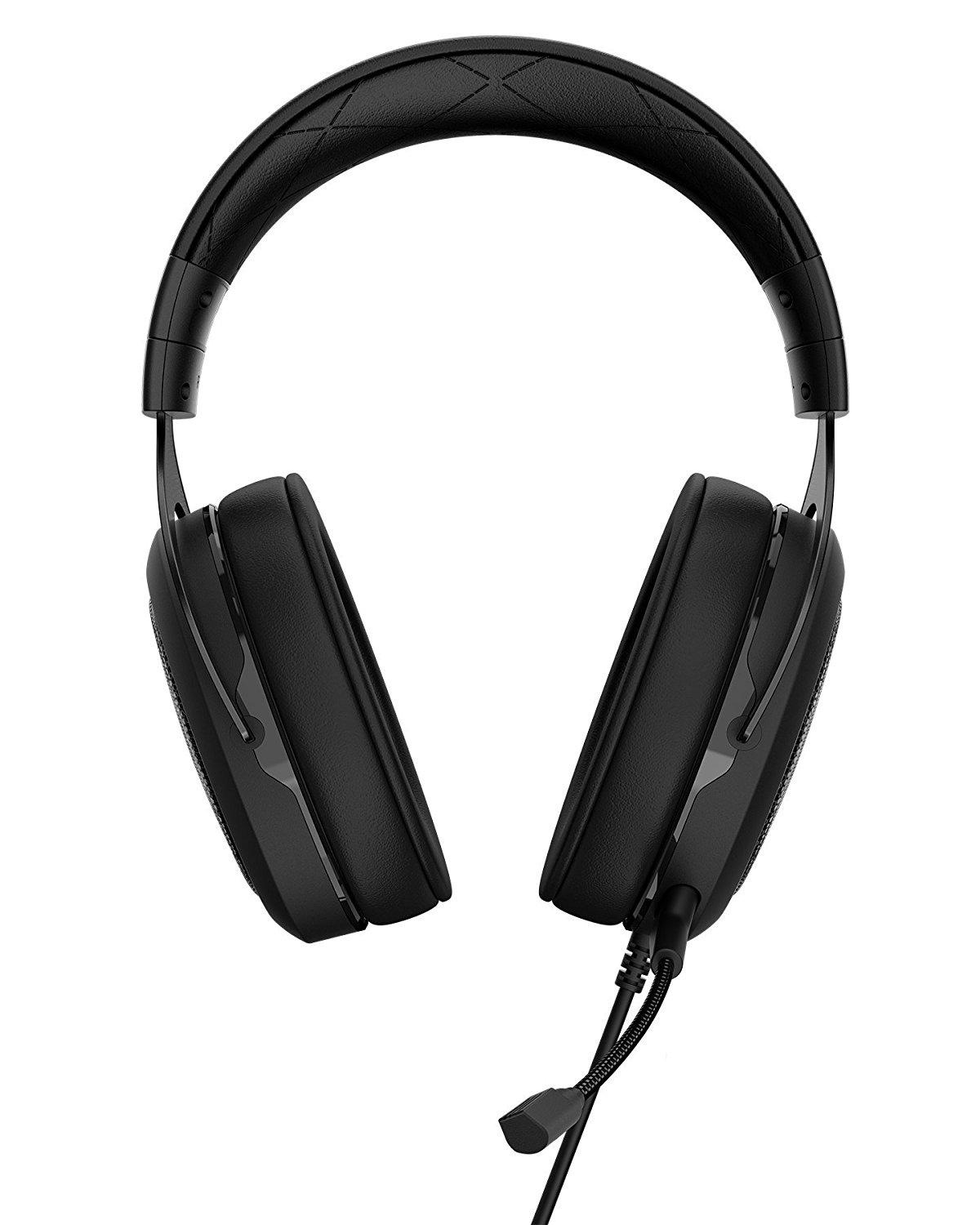 Słuchawki przewodowe z mikrofonem Corsair HS60 Surround Gaming Headset CA-9011173-EU - carbon