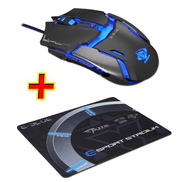 Myszka E-BLUE Auroza Type IM + podkładka