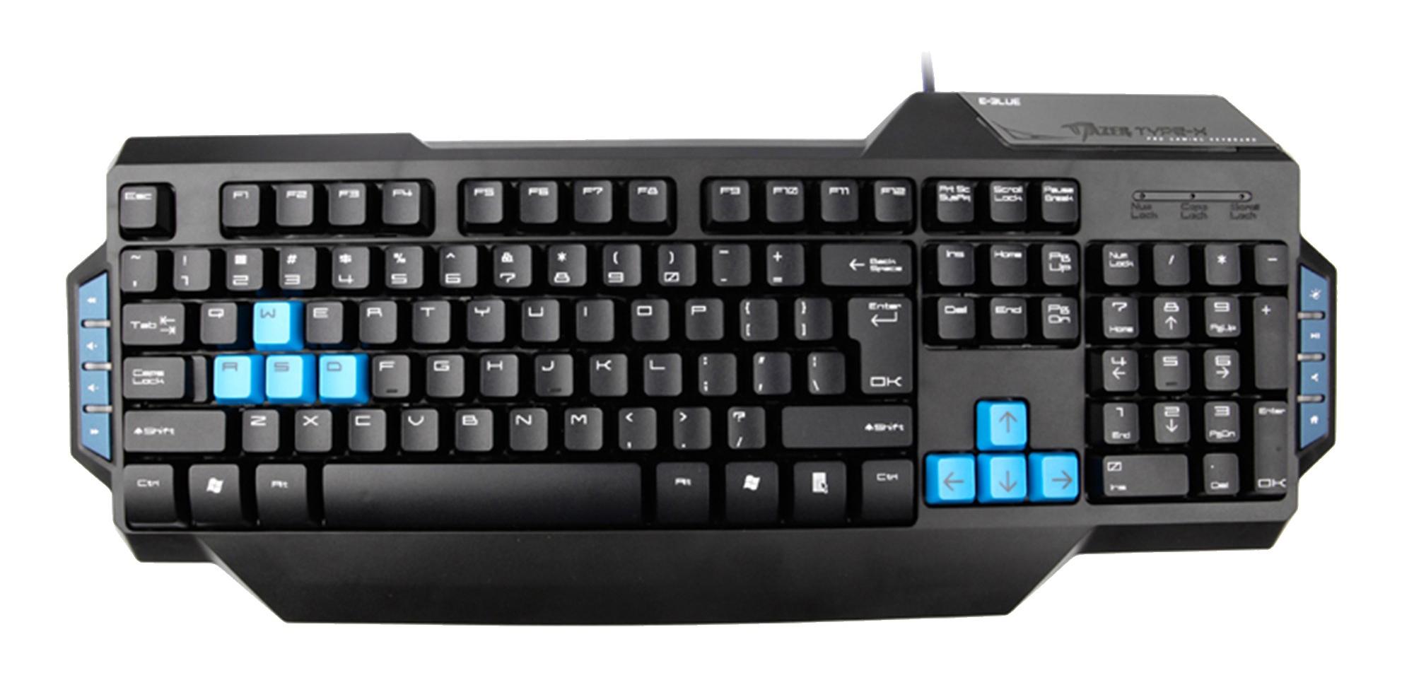 Klawiatura membranowa E-BLUE Mazer Type-X  - czarna