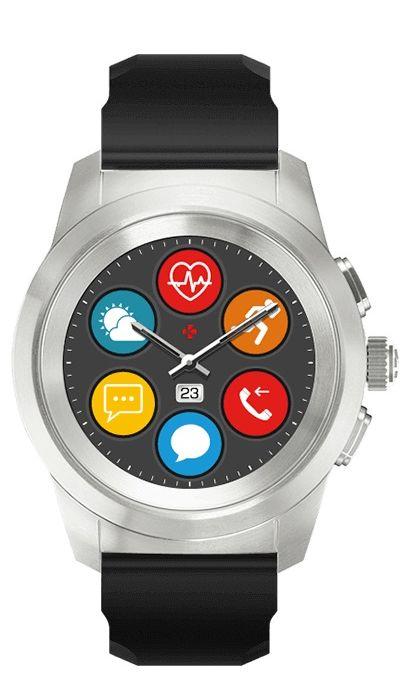 Smartwatch MyKronoz ZeTime petite (srebrny/czarny)