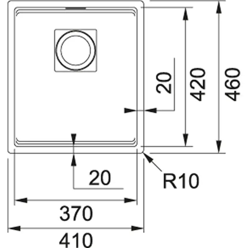 Zlewozmywak Franke Kanon KNG 110-37 Granitowy Cappuccino