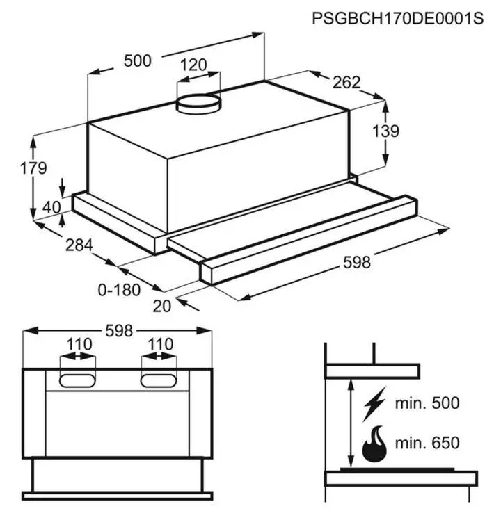 Okap Electrolux LFP316S Srebrny