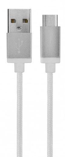Xqisit Cotton Cable USB C 3.0-USB A (biały)