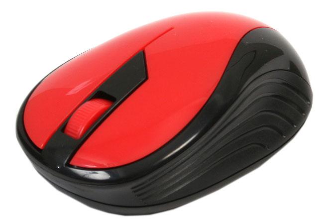 Myszka Omega OM-415 (czerwono-czarna)