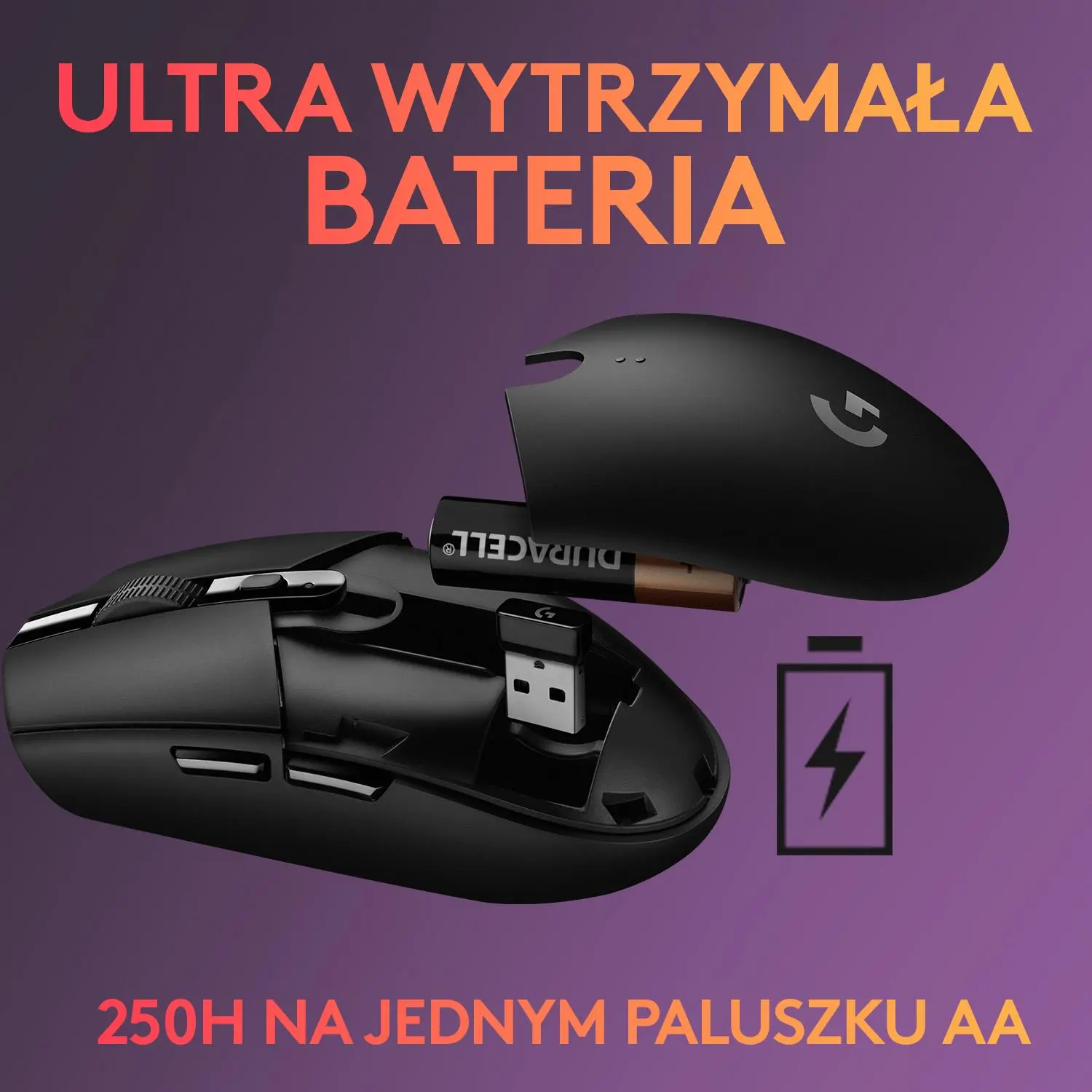 Myszka gamingowa Logitech G305 Czarny
