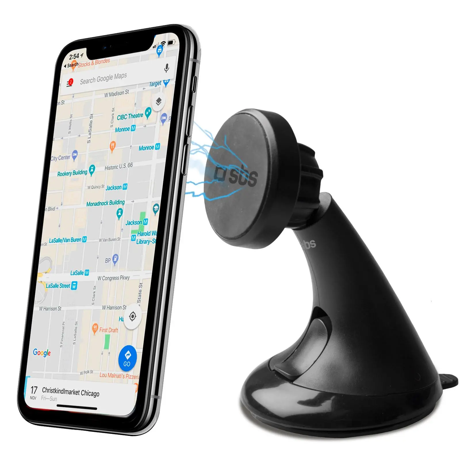 Uchwyt na telefon SBS TESUPPWINDWIDEK Czarny