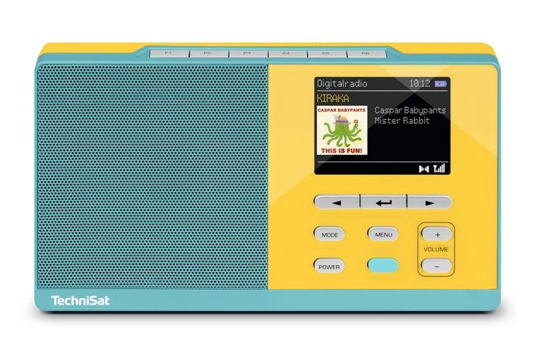 Radioodbiornik TechniSat DigitRadio Kira 1 (jasnoniebieski-żółty)
