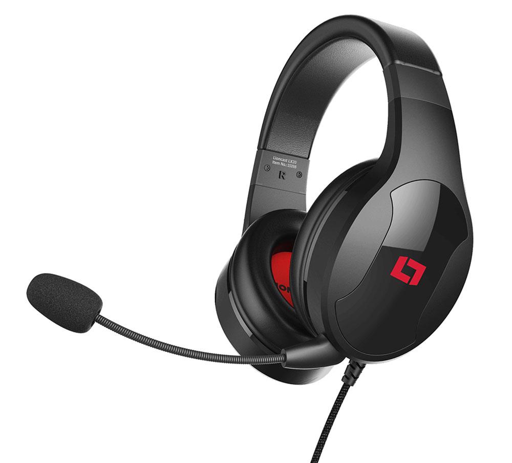 Słuchawki przewodowe z mikrofonem Lioncast LX20