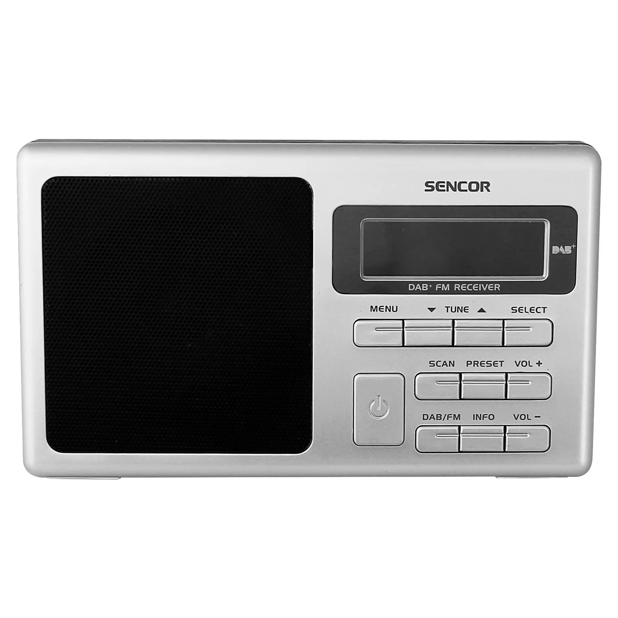 Radioodbiornik Sencor SRD 6400 DAB+ Radio FM DAB+ Srebrny