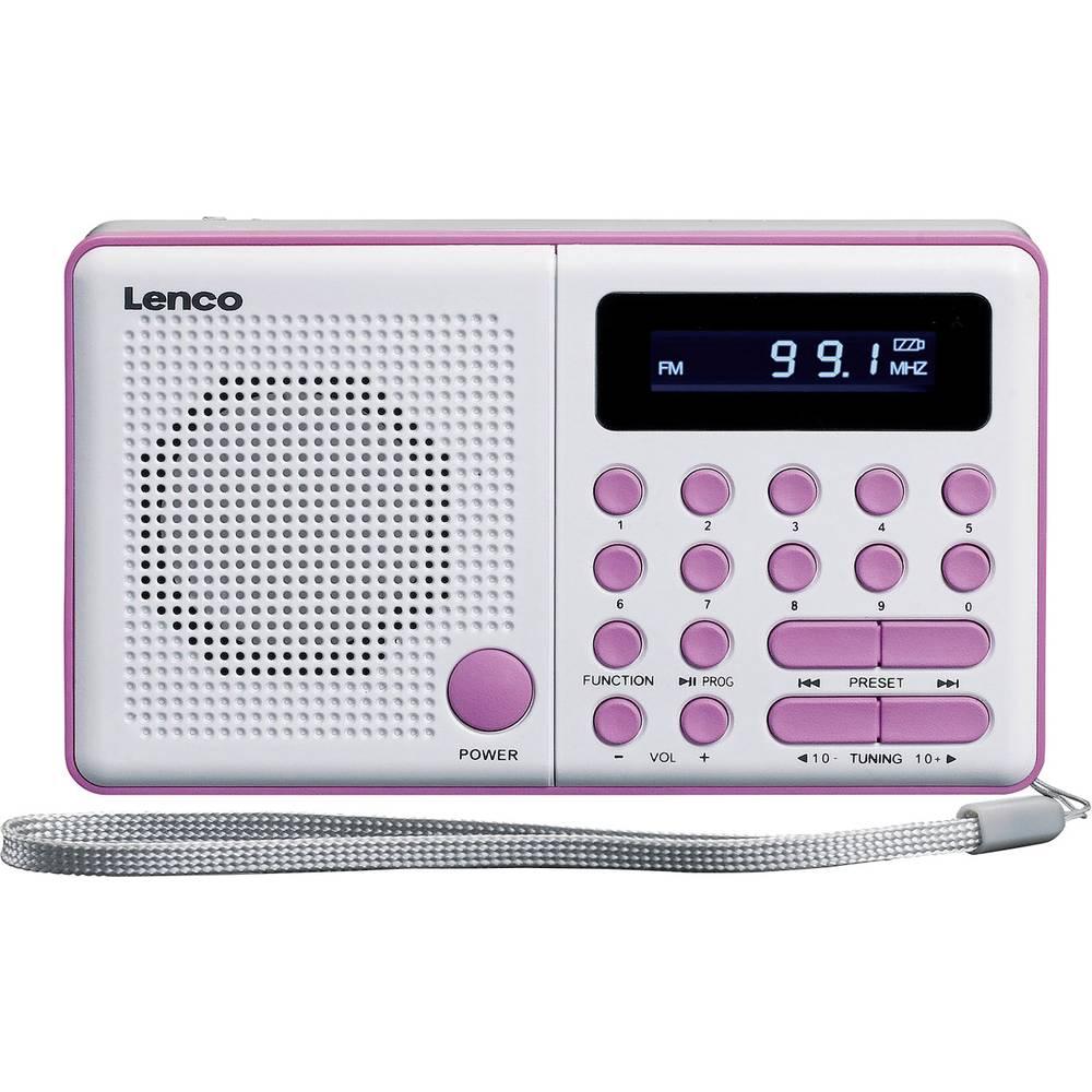 Radioodbiornik Lenco MPR-034 Radio FM Różowy