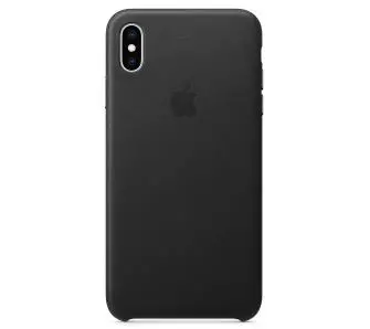 Etui Apple Leather Case do iPhone Xs Max Czarny