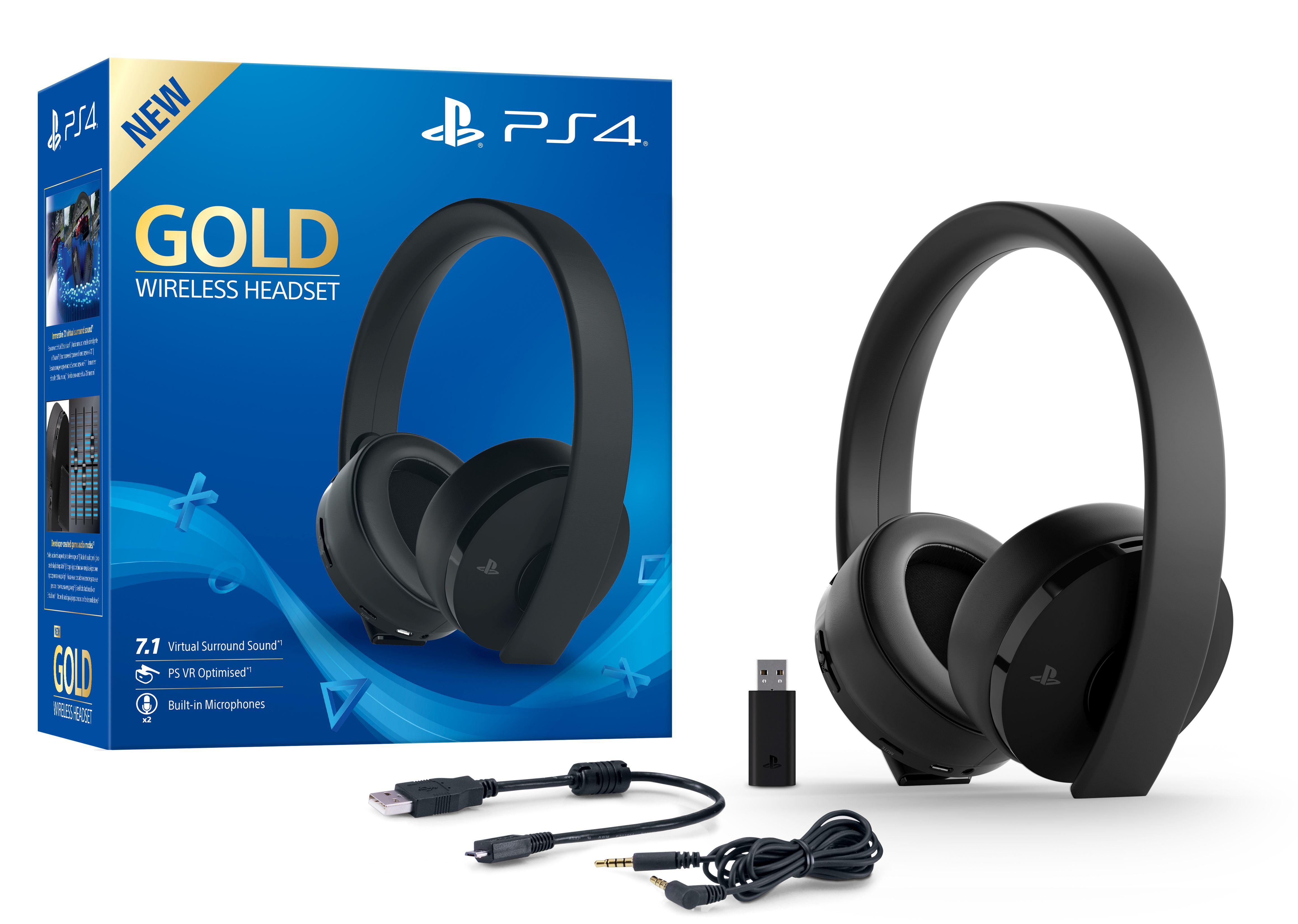 Słuchawki Sony PlayStation Wireless Headset Gold (czarny)