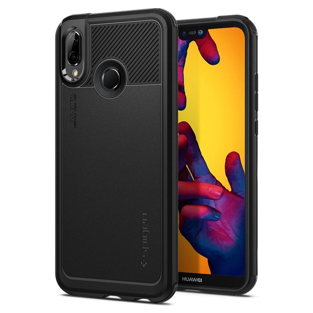 Etui Spigen Marked Armor do Huawei P20 Lite/Nova 3e (czarny)