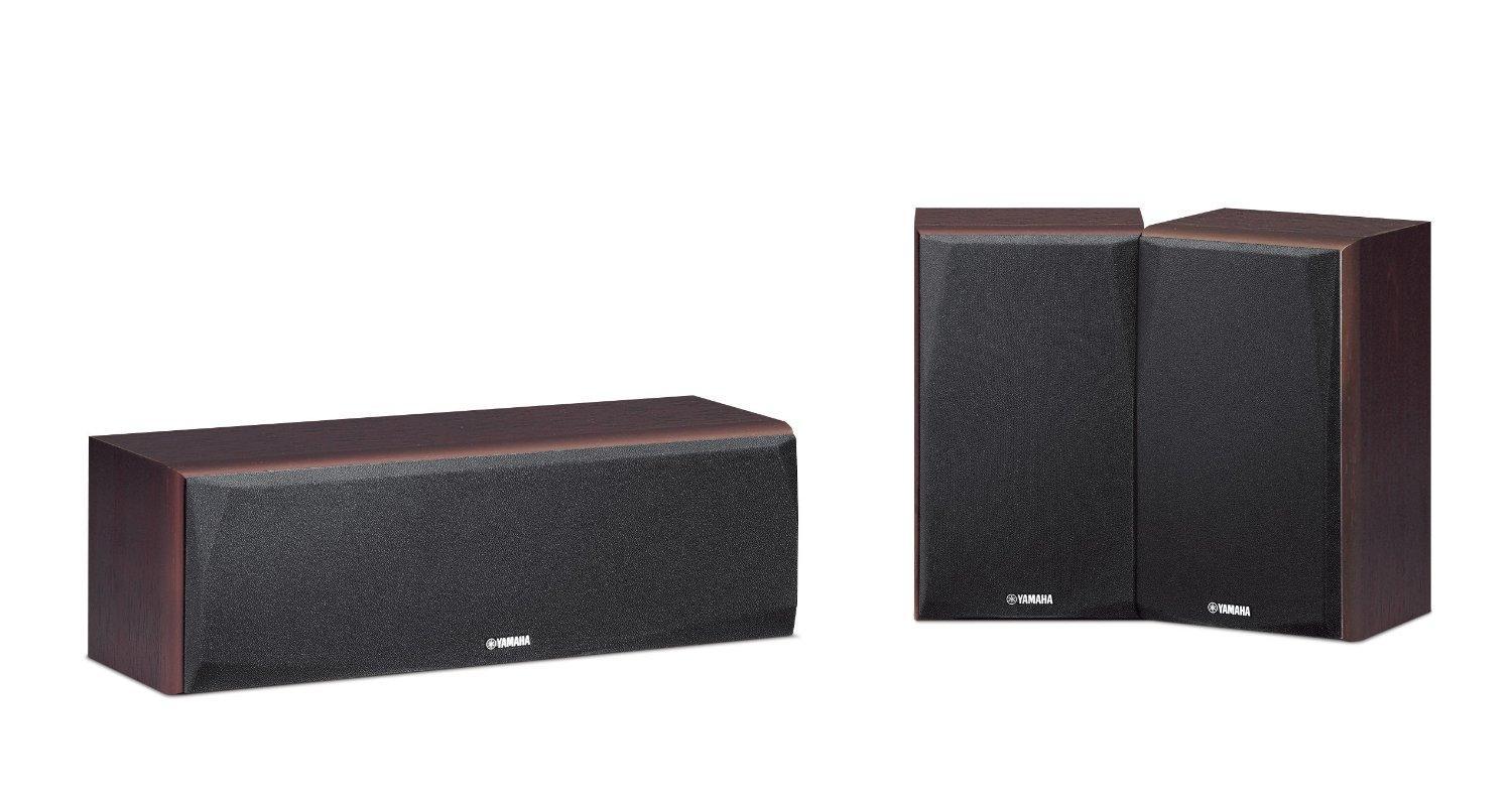 Zestaw kina Yamaha MusicCast RX-V485 (czarny), NS-F51/NS-P51 (orzech)